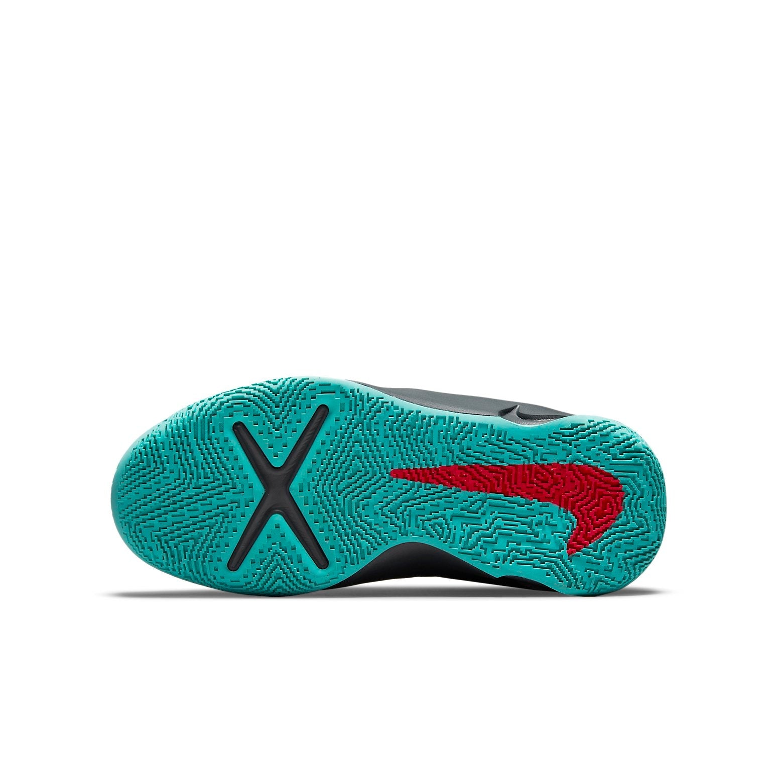 (GS) Nike Team Hustle D10 FlyEase 'Smoke Grey Washed Teal Siren Red' DD7303-008