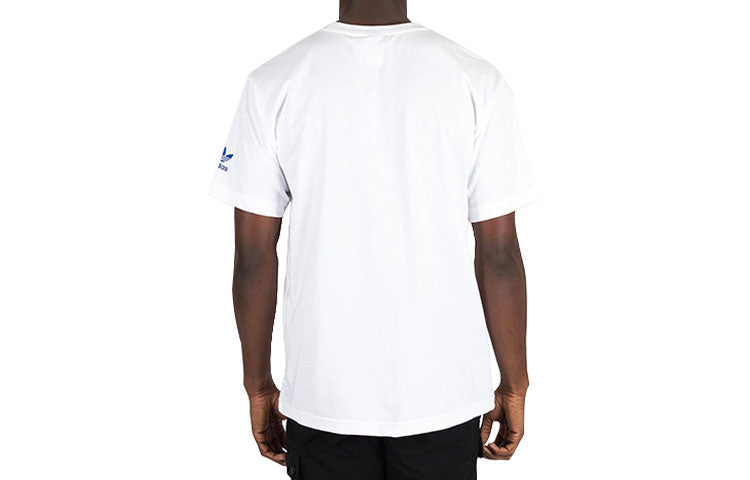 adidas originals Logo Printing Pattern Round Neck Short Sleeve White GT1306