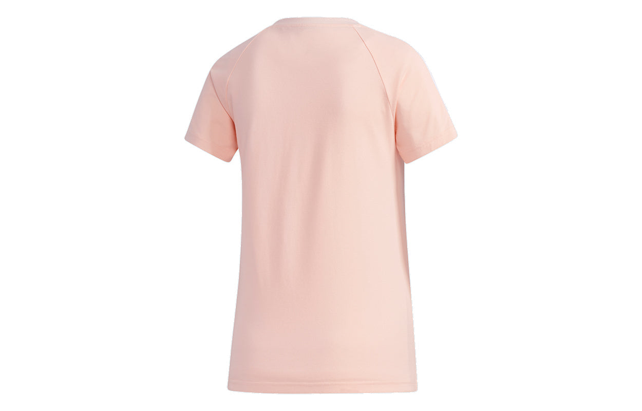 (WMNS) adidas neo ESNTL 3S TEE Sports Short Sleeve Pink GJ7951