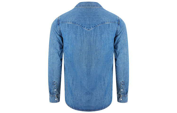 Levis lapel Long Sleeves Shirt Blue 16786-0009