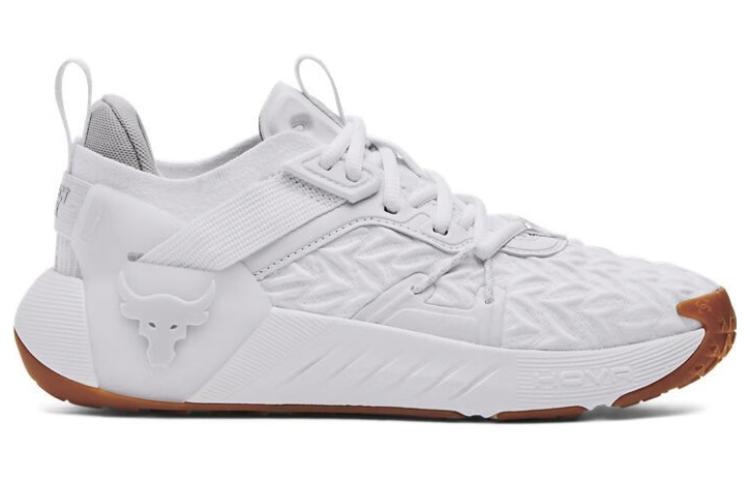 (WMNS) Under Armour Project Rock 6 'White Khaki' 3026535-100