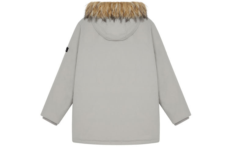New Balance Street Style Logo Down Jacket Asia Sizing 'Grey Brown' AMJ14304-ARF