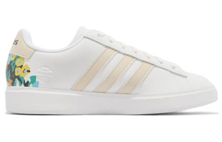(WMNS) adidas Grand Court Cloudfoam 'Floral Heel' HP6623