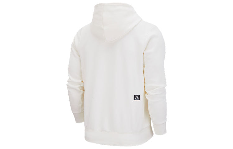 Nike SB Skateboard Pullover Fleece hooded Printing Athleisure Casual Sports White CZ3539-133
