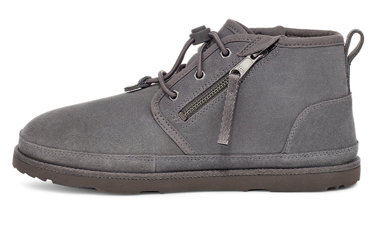 UGG Neumel Adaptive Double Zipper Snow Boots Gray 1118710-CHRC