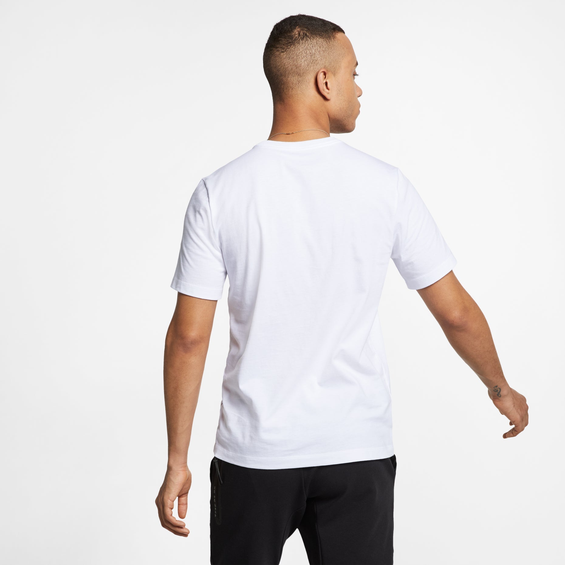 Nike Sportswear Classical Logo Printed TEE Men White AR5005-101
