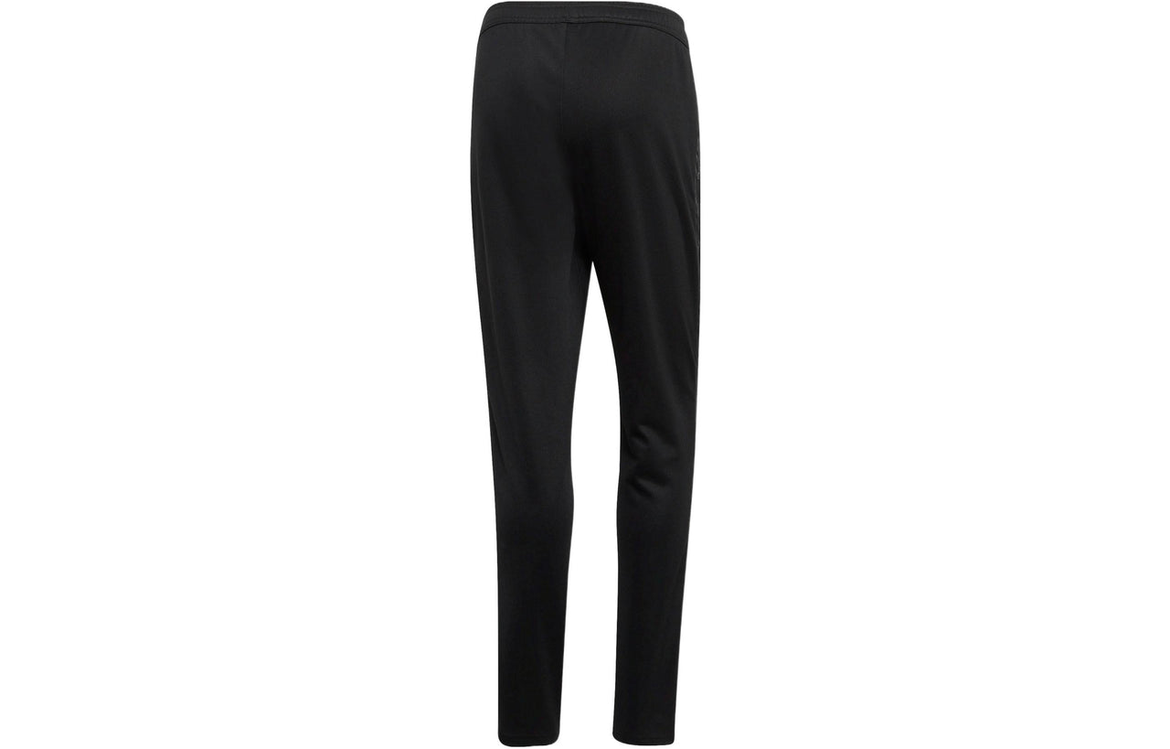 adidas Tan Club H Solid Color Logo Elastic Waistband Knit Sports Pants Black DY5831