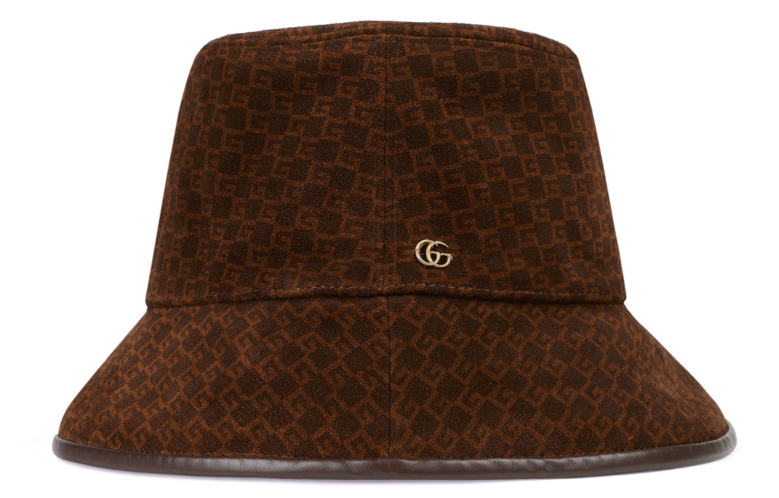 (WMNS) Gucci Mini Square G suede bucket hat 728469-3HAOH-8564