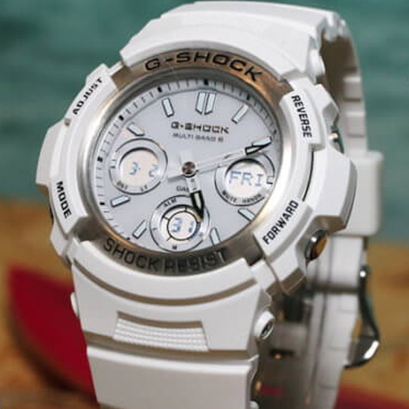CASIO G-Shock Analog-Digital 'White' AWG-M100SMW-7A