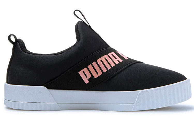 PUMA Carina Leisure Board Shoes Black/Pink/White 375966-04