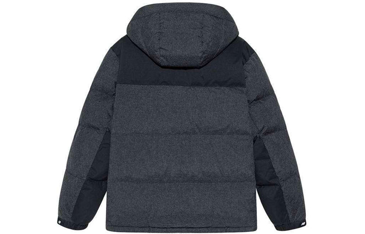 New Balance Hooded Warm Jacket Asia Sizing 'Grey Black' NPA43141-BK