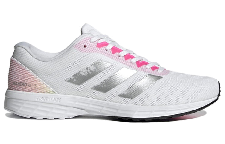 (WMNS) adidas Adizero RC 3 'White Pink Gray' H69056