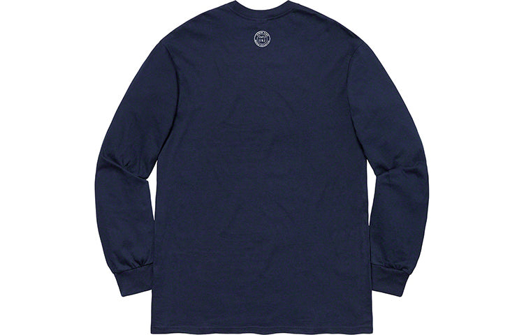 Supreme FW19 Week 12 x Martin Wong Attorney Street LS Navy Tee SUP-FW19-10675