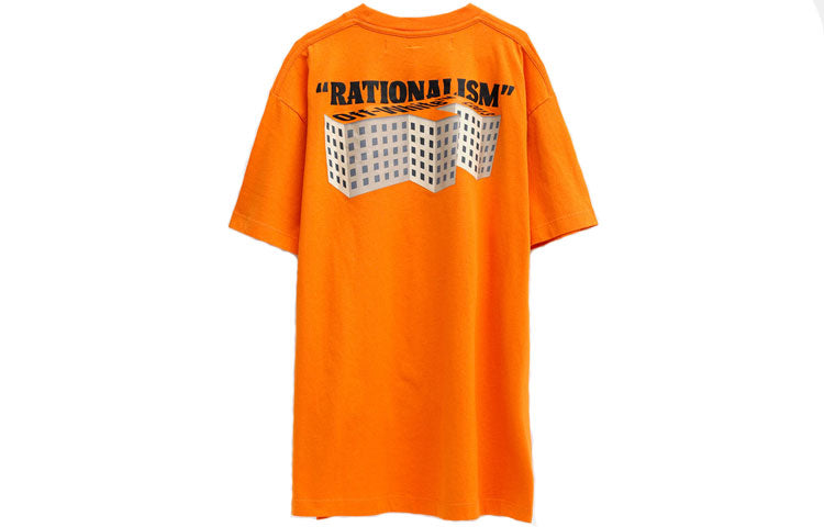 Off-White Logo Printing Short Sleeve Orange OMAA038R201850071988