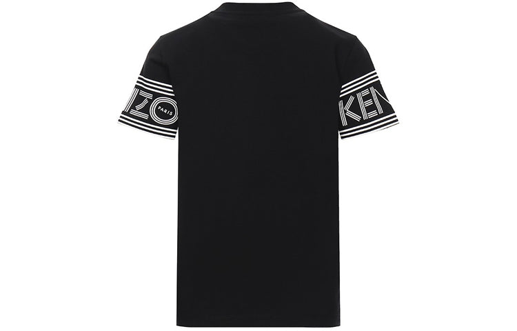 KENZO Letter Logo Round Collar Female Black F00-2TS793-985-99