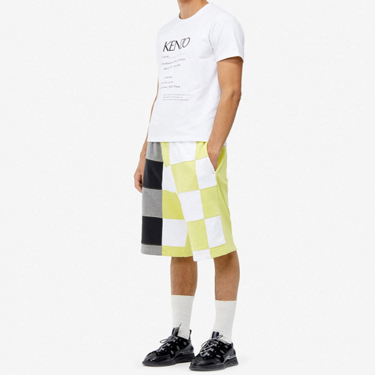 Men's KENZO Pattern Short Sleeve White F95-5TS018-4CB-01