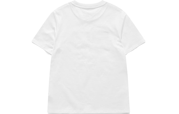 FILA FUSION Logo Printing Sports Round Neck Short Sleeve White T11W123102A-WT