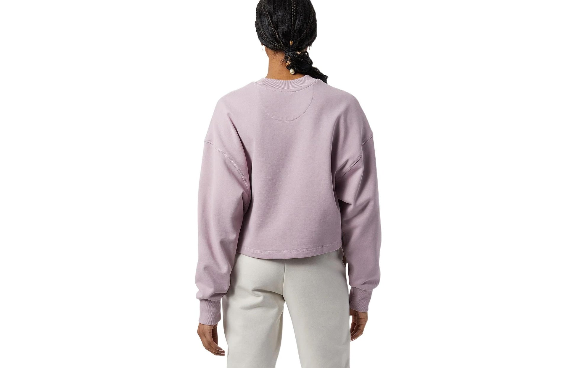 (WMNS) New Balance Athletics Nature State Sweatshirt Asia Sizing 'Violet Shadow' WT23555-VSW