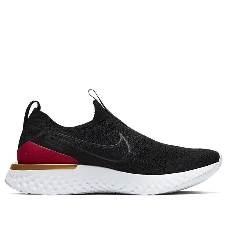 (WMNS) Nike Epic Phantom React Flyknit 'Black University Red' BV0415-004