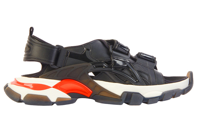 (WMNS) Balenciaga Track 2.0 Sandals 'Black Red' 655948W2CC31096