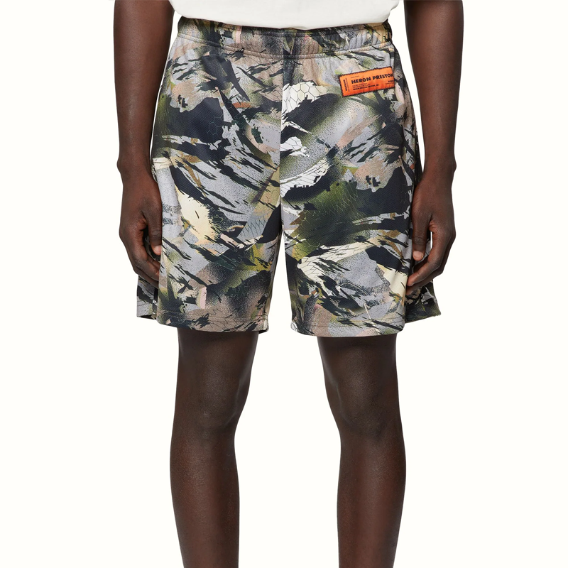 HERON PRESTON Dry Fit Shorts 'Camo Green' HMVH001S22JER0015900