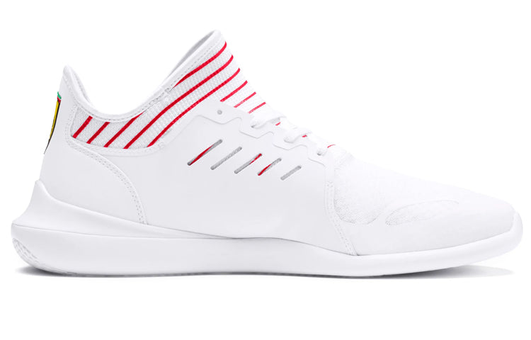 PUMA Ferrari Evo Cat Mace Low Top Running Shoes White/Red 306228-04