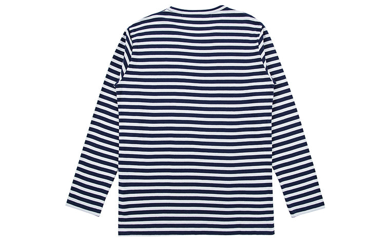 (WMNS) COMME des GARCONS PLAY Stripe Long Sleeves Tee 'Blue White Green' AZ-T051-051-1