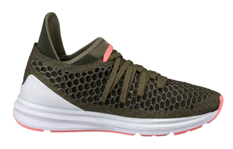 (WMNS) PUMA Ignite Limitless Netfit Sport Shoes Army-Green 189984-02