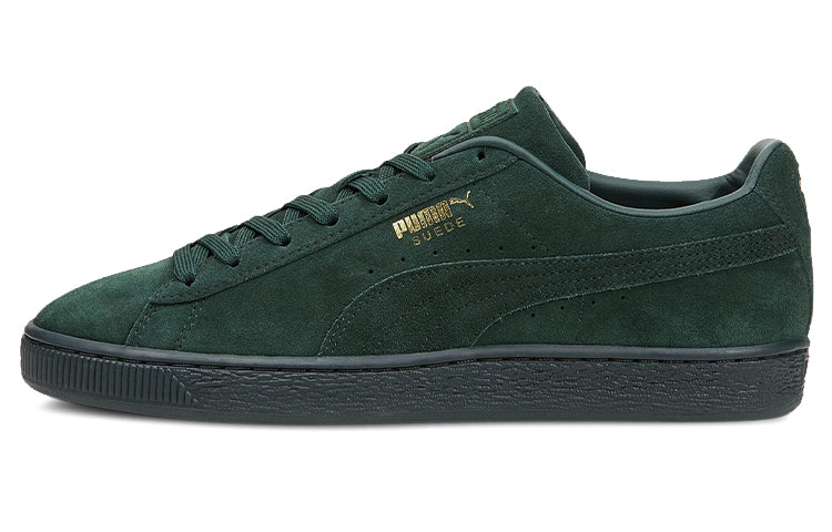 PUMA Suede Mono XXI Minimalistic Cozy Retro Low Tops Casual Skateboarding Shoes Unisex Green 381176-06