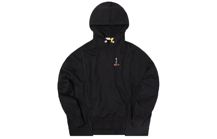 KITH x Moncler x PALM ANGELS Maglia Con Cappuccio Hoodie 'Black' MC8000850809F5-999
