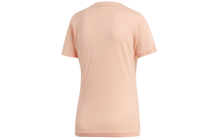(WMNS) adidas Logo Alphabet Printing Sports Short Sleeve Pink EB3795