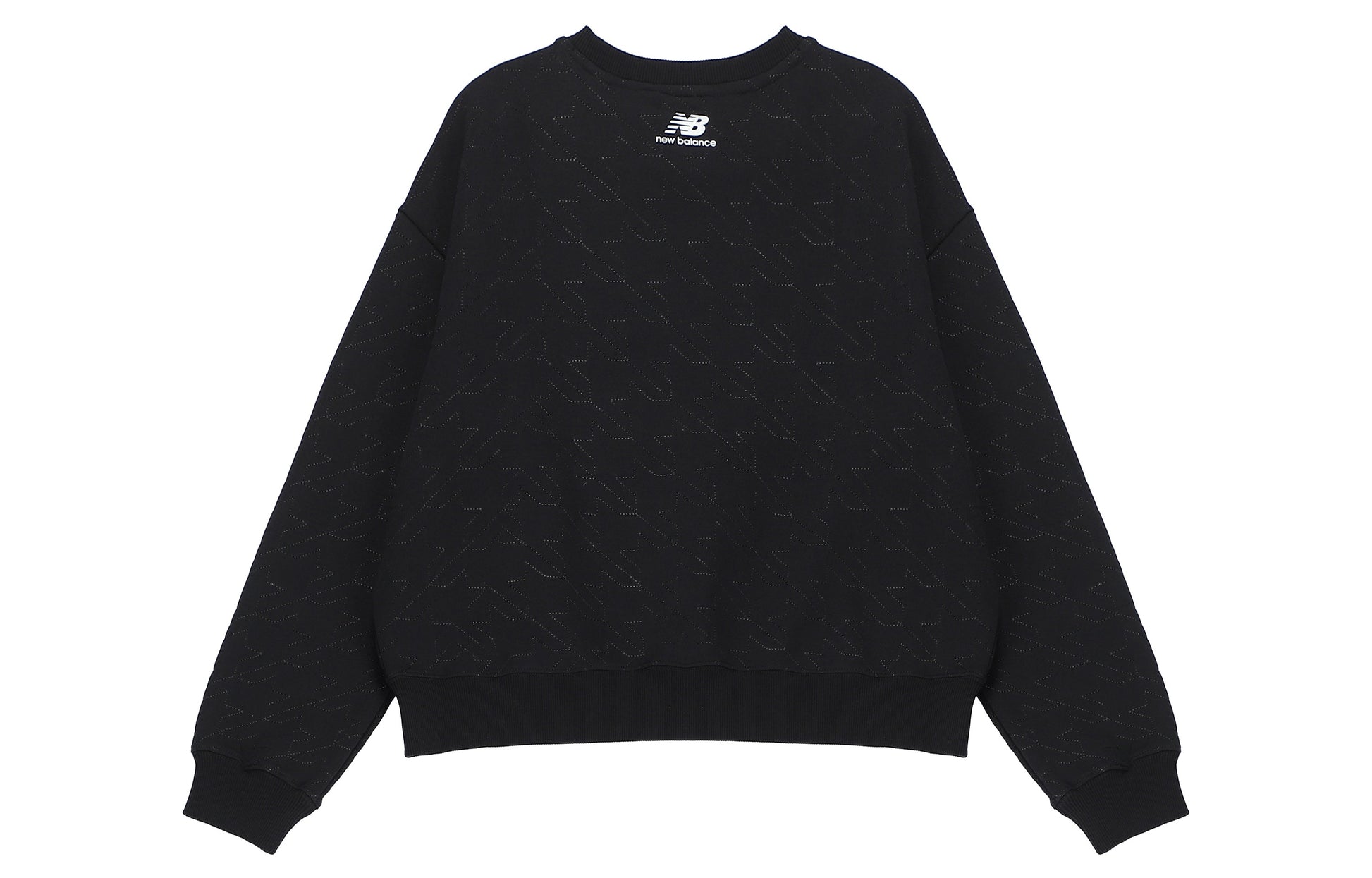 (WMNS) New Balance Logo Sweatshirt Asia Sizing 'Black' 5CC37142-BK