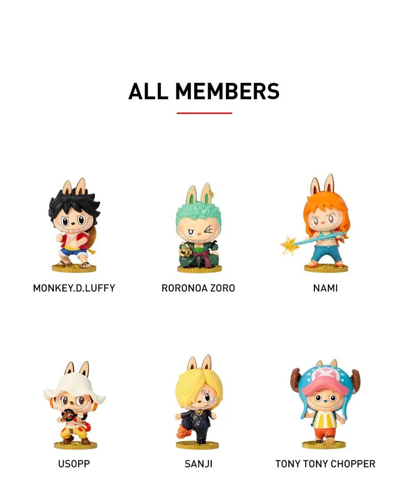 Pop Mart  One Piece The Monsters Labubu Sealed Case (12 Blind Boxes) PPMT-2502-0023
