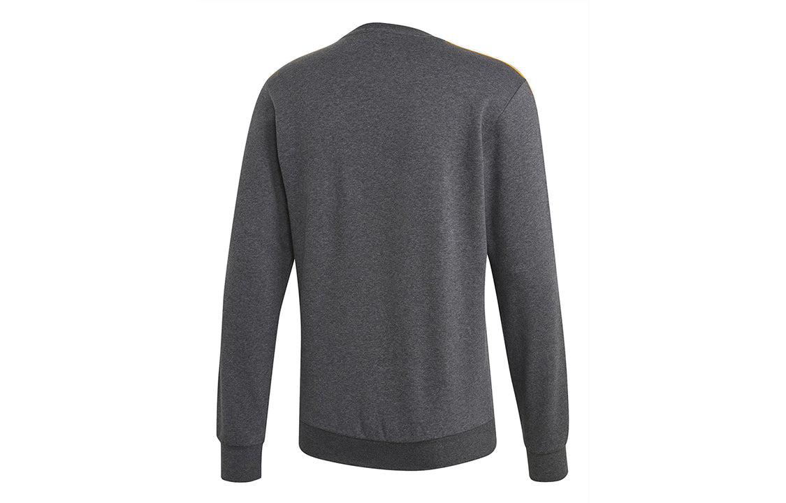 adidas Casual Round Neck Pullover Long Sleeves Gray EI4903