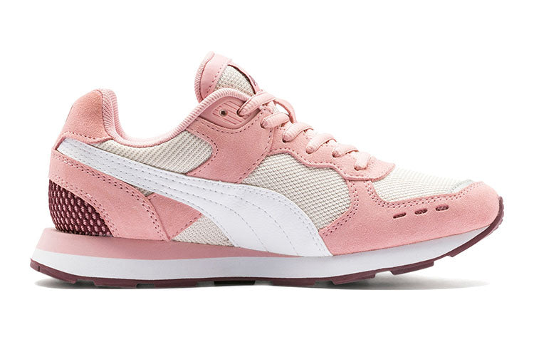 (GS) PUMA Vista Low Top Running Shoes Pink/White 369539-07