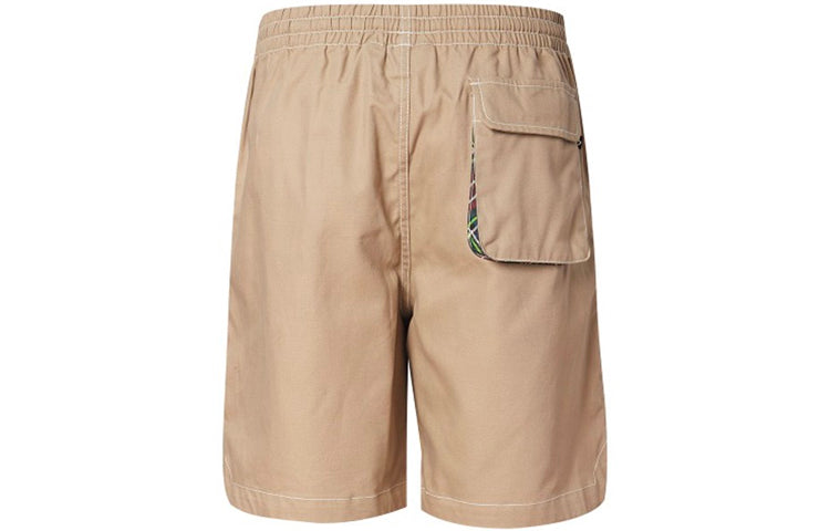 Converse Plaid Short Asia Sizing 'Khaki' 10020977-A02