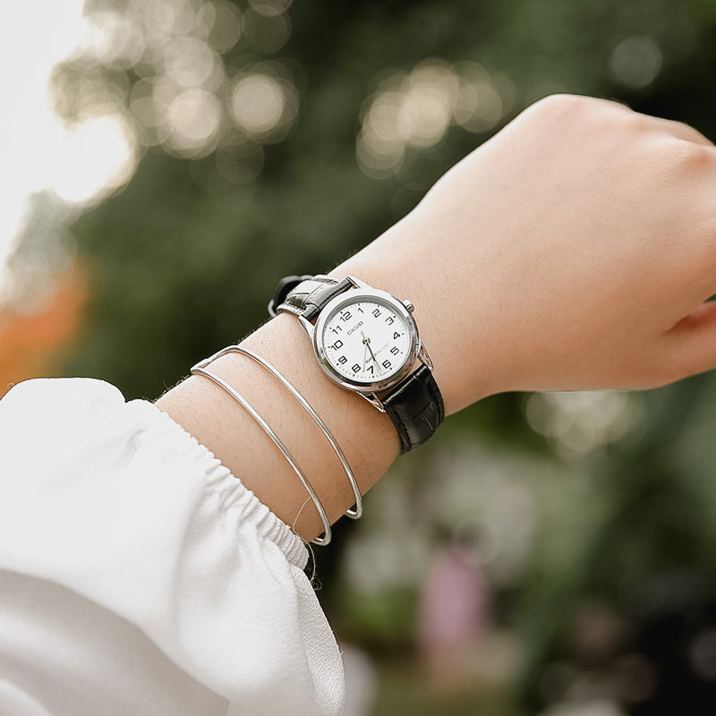 CASIO Quartz Waterproof Silver Analog LTP-V001L-7BUDF