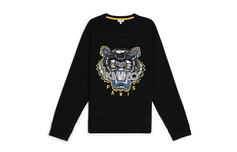 Men's KENZO Black Tiger Head Pattern Sports F765SW0014XC-99
