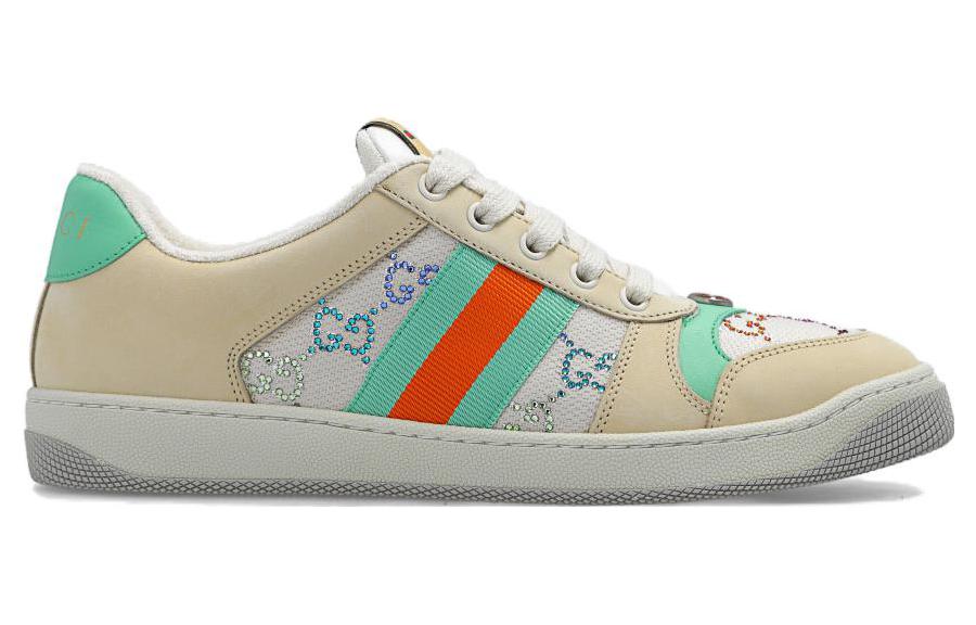 (WMNS) Gucci Screener 'GG Crystals - Beige Green Orange' 732193-FABH2-9178