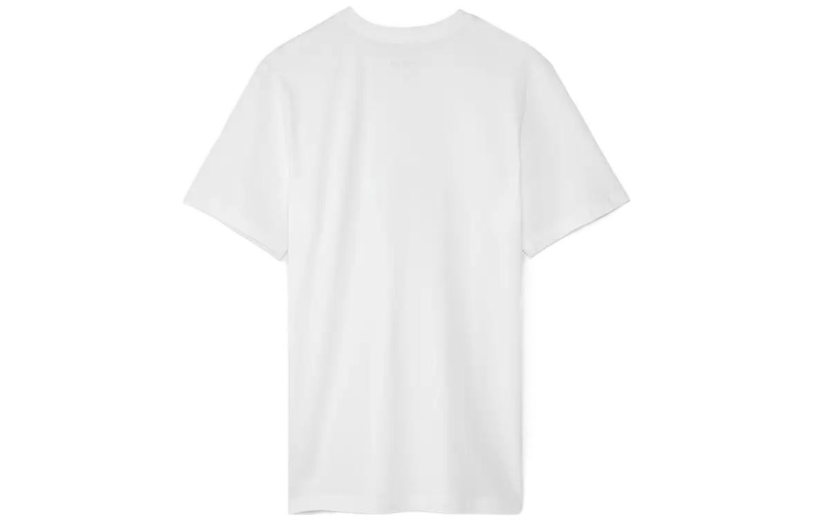 Men's Air Jordan Flight Essentials Alphabet Printing Round Neck Cotton Short Sleeve White T-Shirt DH8970-101
