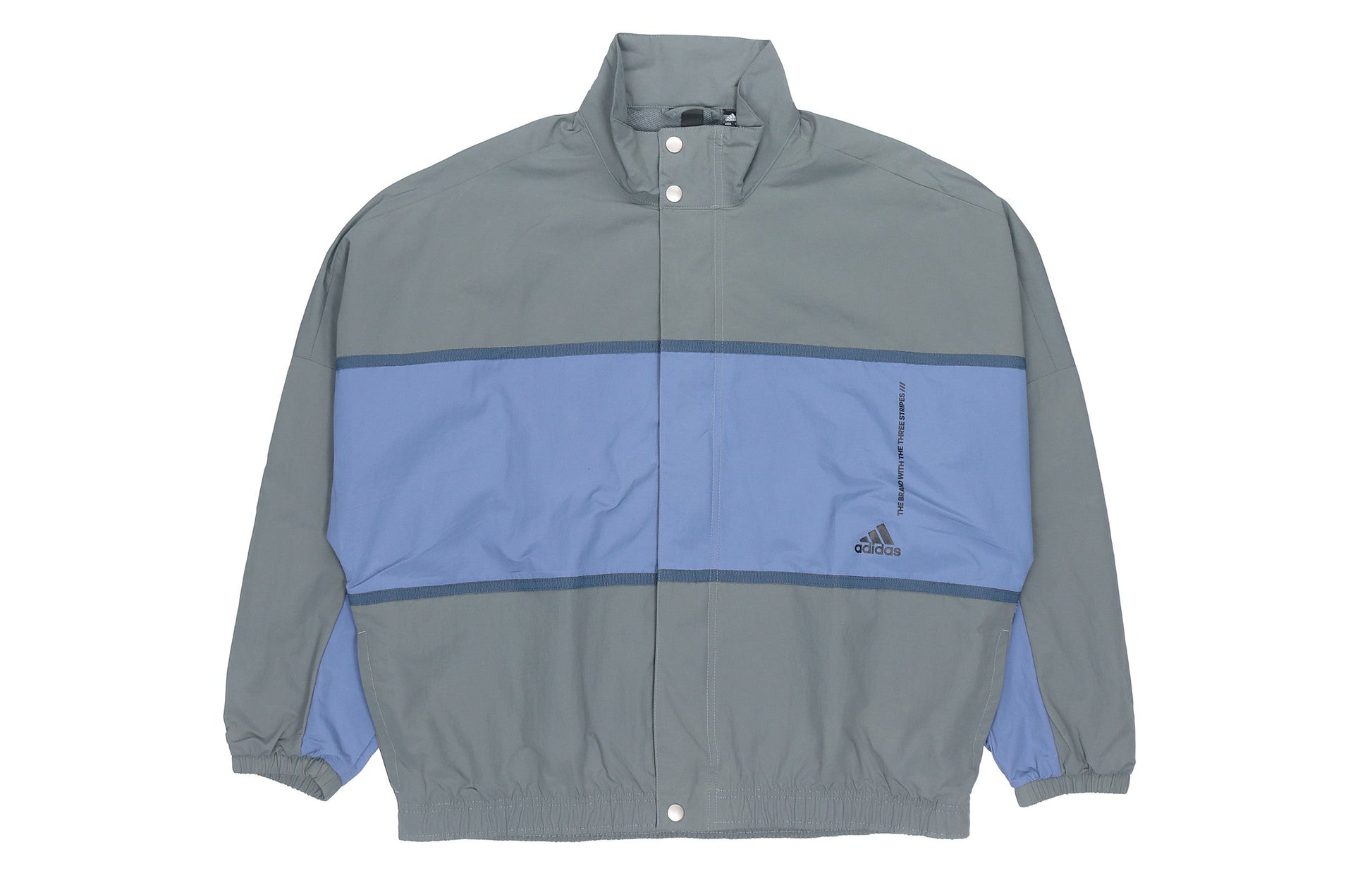 adidas M Wrd Wov Jkt Sports Loose Contrasting Colors Printing Woven Stand Collar Jacket Blue GL8682