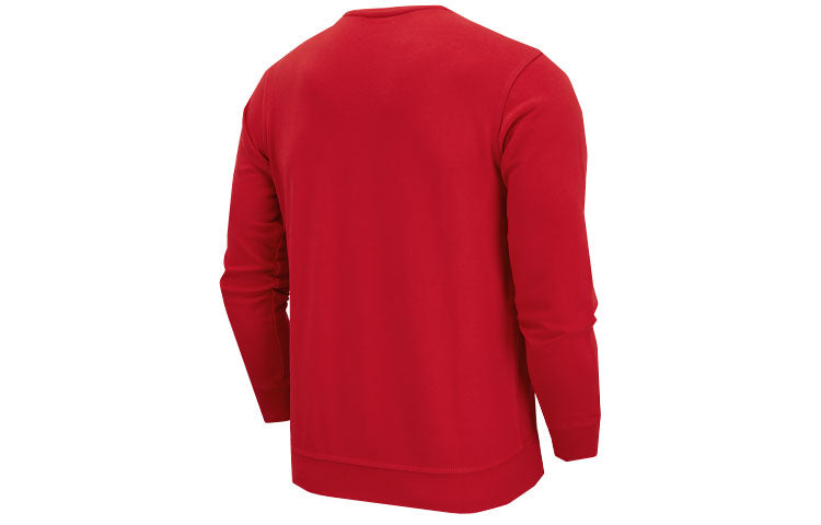 Men's Nike Sportswear French Terry Round Neck Pullover Solid Color Red AA3178-657