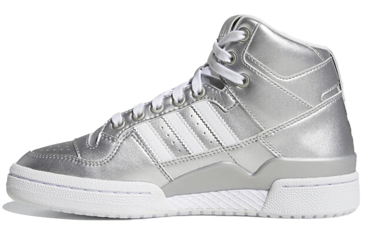 (WMNS) adidas originals Forum Mid 'Silver White' D98185