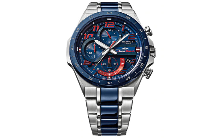 CASIO Quartz EDIFICE Mens RedBlue Analog EQS-920TR-2A