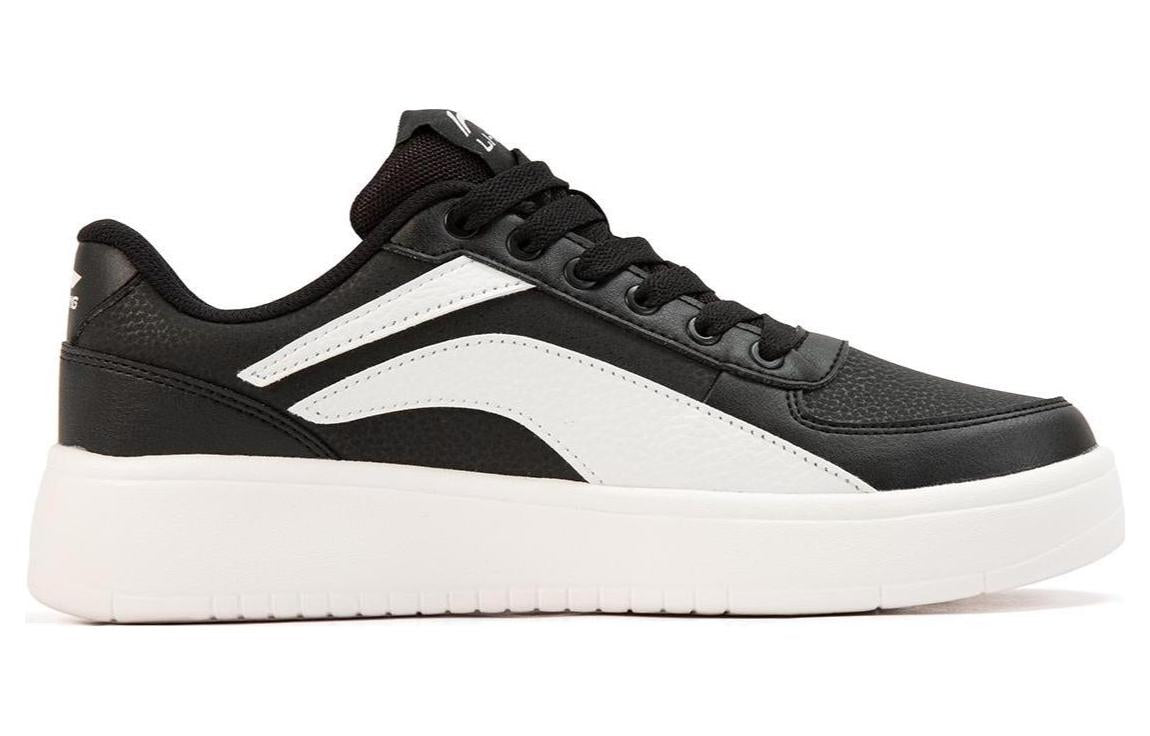 (WMNS) Li-Ning Classic Skateboarding 'Black White' AGCR470-5