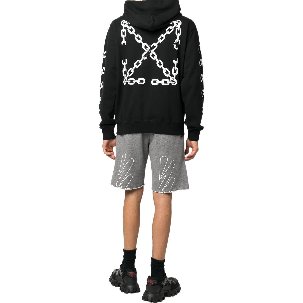 Off-White logo-print Track Shorts 'Grey' OMCI006F22FLE0060801
