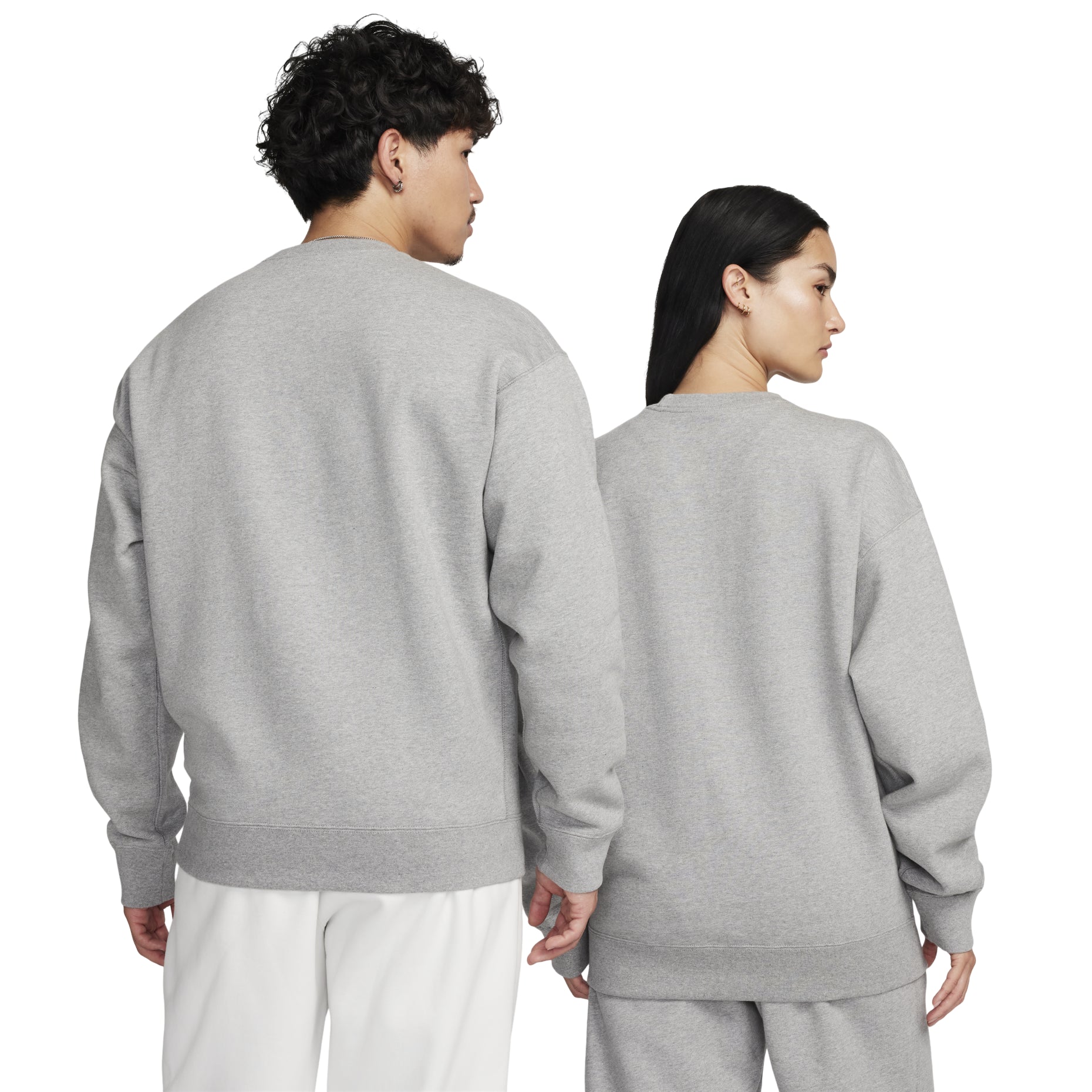Nike Lab Swoosh Fleece Crewneck 'Grey' DX1362-063