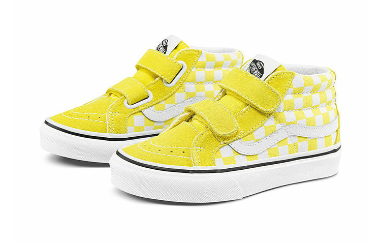 (PS) Vans Sk8-Mid Reissue V 'Yellow White Grid' VN0A38HHABP