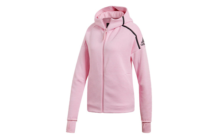 (WMNS) adidas Logo Printing Sports Windblocker Jacket Pink DT9397