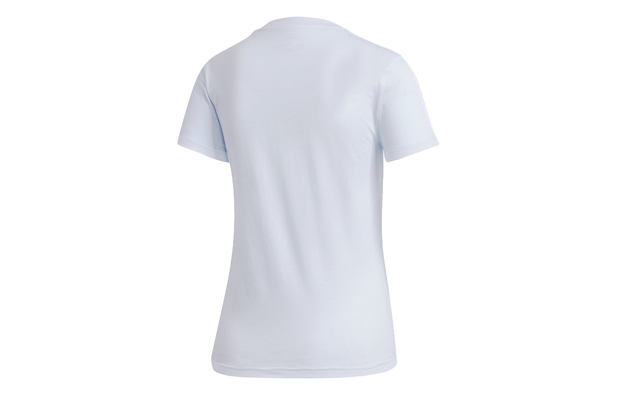 (WMNS) adidas E 3S SLIM TEE Sports Stylish Short Sleeve Light Blue GD3036